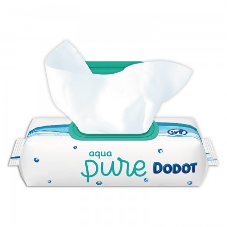 DODOT AQUA PURE PLASTIC FREE 48 TOALLITAS HUMEDAS PARA BEBE