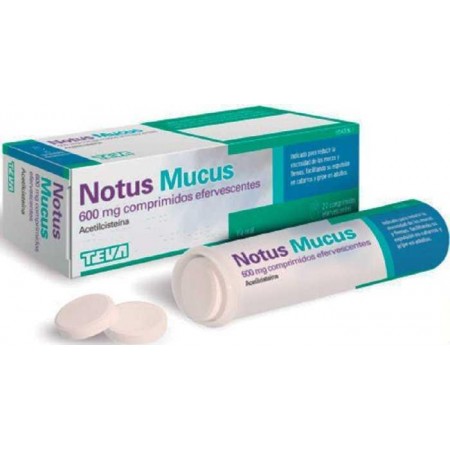 NOTUS MUCUS 600 MG 20 COMPRIMIDOS EFERVESCENTES (SABOR LIMON)