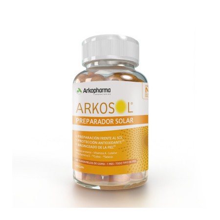 ARKOSOL PREPARADOR SOLAR 60 CARAMELOS DE GOMA -BAJA-