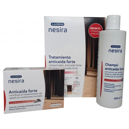 ACOFARMA NESIRA PACK ANTICAIDA FORTE 60 COMP + CHAMPU 400 ML