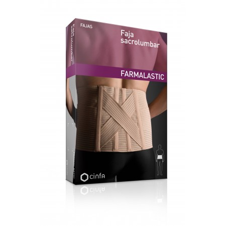 FARMALASTIC FAJA SACROLUMBAR CLASICA CONTORNO CINTURA 120/130 CM T-4 COLOR BEIG