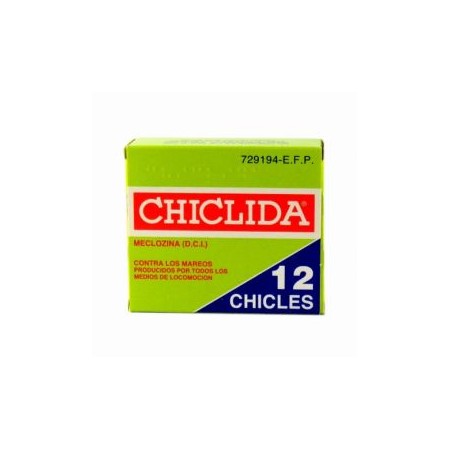 CHICLIDA 25 MG 12 CHICLES MEDICAMENTOSOS