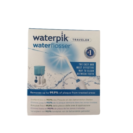 WATERPIK WP- 300 TRAVELER IRRIGADOR BUCAL ELECTRICO CON ADAPTADOR VIAJES BLANCO