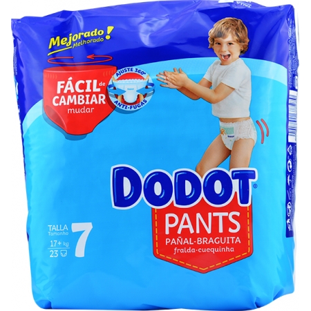 DODOT PANTS TALLA 7 +17 KG 23 UNIDADES