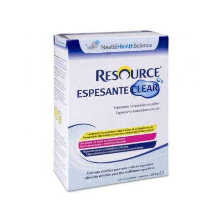 RESOURCE ESPESANTE CLEAR 24 SOBRES SABOR NEUTRO
