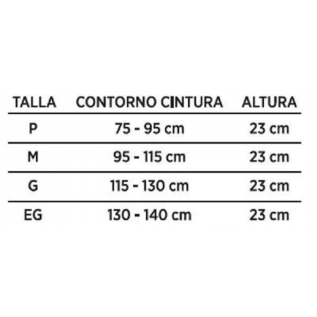 FARMALASTIC FAJA LUMBAR VELCRO BLANCA T- 2