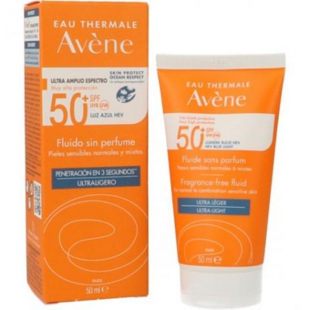 AVENE SPF50+ FLUIDO PIEL SENSIBLE NORMAL A MIXTA 50 ML