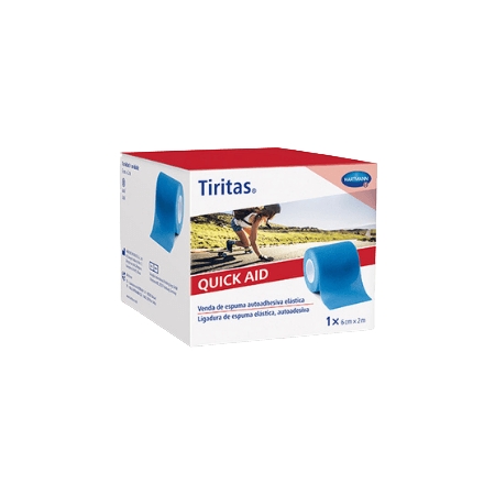 TIRITAS VENDA QUICK AID 6CM X 2M AZUL