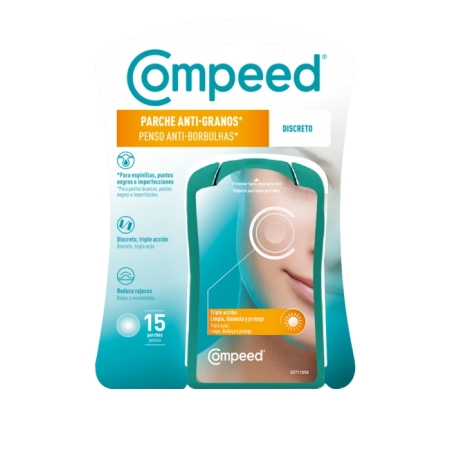 COMPEED 15 PARCHES ANTI-GRANOS DISCRETO TRIPLE ACCION