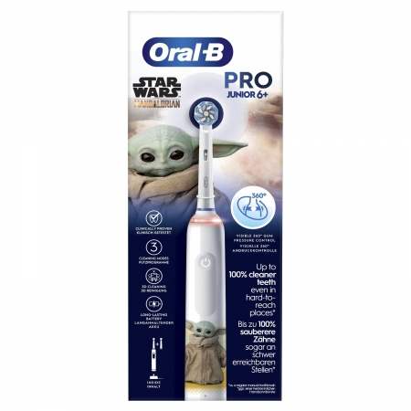 ORAL-B JUNIOR PRO3 CEPILLO DENTAL ELECTRICO RECARGABLE  +6 BOX STAR WARS