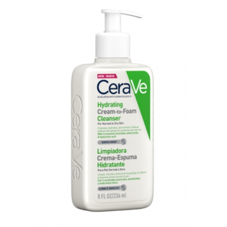 CERAVE GEL LIMPIADOR CREAM TO FOAM 236 ML