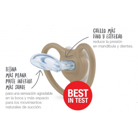 NUK SPACE NIGHT 1 CHUPETE DE SILICONA 18-36 MESES (BRILLA)