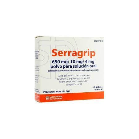 SERRAGRIP 10 SOBRES POLVO PARA SOLUCION ORAL