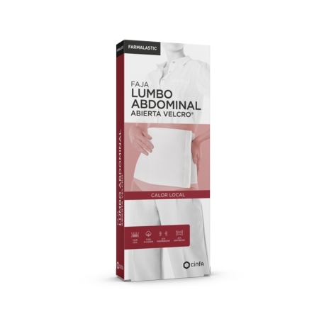 FARMALASTIC FAJA LUMBO ABDOMINAL C/VELCRO BEIGE T - MED