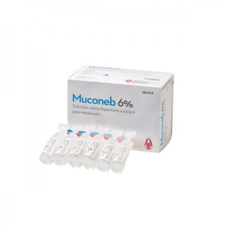 MUCONEB 6% SOLUCION SALINA HIPERTONICA PARA INHALACION 30 AMPOLLAS 4 ML
