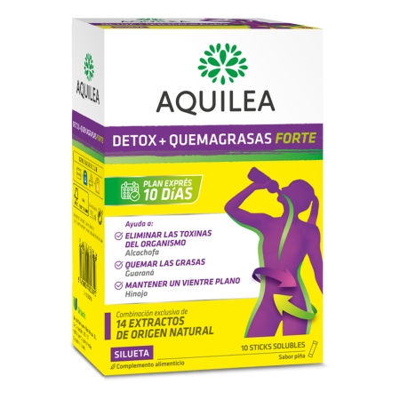 AQUILEA DETOX + QUEMAGRASAS FORTE 10 STICKS