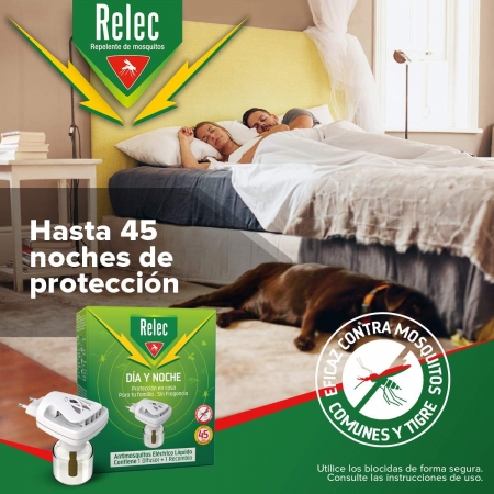 RELEC DIA Y NOCHE ANTIMOSQUITOS DISPOSITIVO ELECTRICO + RECAMBIO LIQUIDO 35 ML