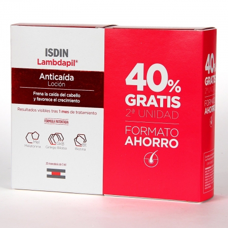 LAMBDAPIL LOCION ANTICAIDA DUPLO 2X20 MONODOSIS (3 ML C.U.)