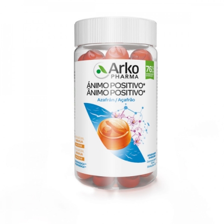ARKOGUMMIES AZAFRAN ANIMO POSITIVO 60 CARAMELOS DE GOMA SABOR NARANJA
