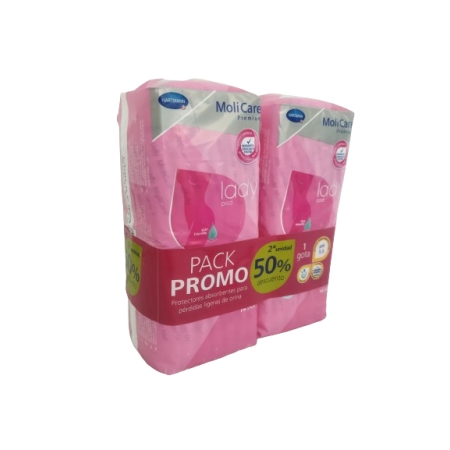 MOLICARE PREMIUM LADY PAD 1 GOTA INCONTINENCIA ORINA LIGERA 28 UNIDADES PACK DESCUENTO