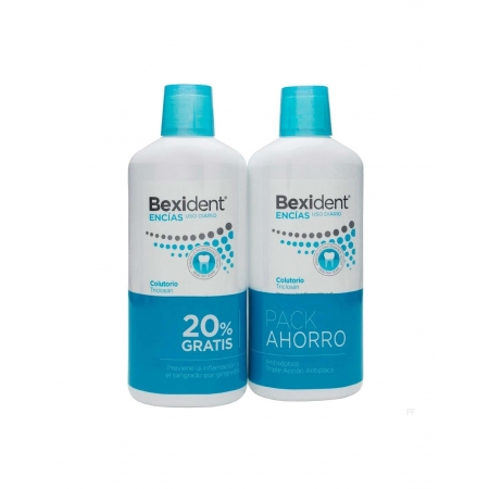 BEXIDENT ENCIAS DUPLO COLUTORIO CON CPC + CYMENOL 2 X 500 ML