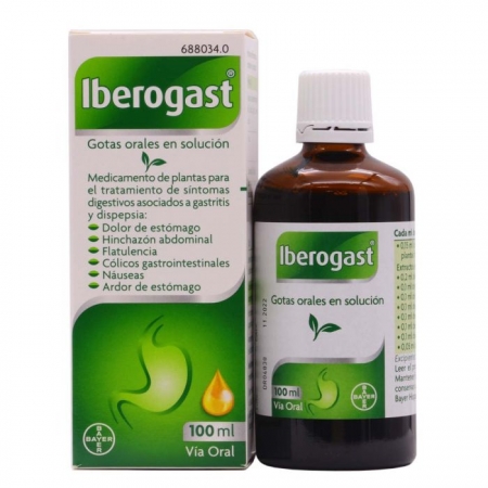 IBEROGAST GOTAS ORALES SOLUCION 1 FRASCO 100 ML