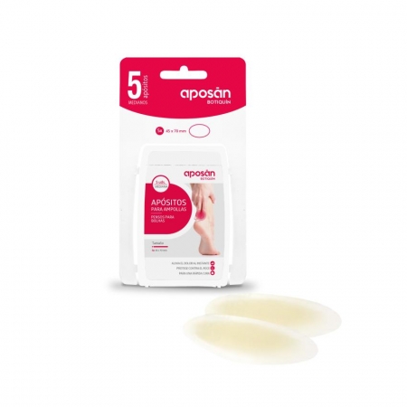 APOSAN 5 APOSITOS HIDROCOLOIDES MEDIANOS PARA AMPOLLAS DEL TALON