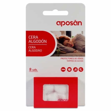 APOSAN 8 TAPONES DE CERA EN ALGODON