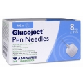 GLUCOJECT PEN NEEDLES 31G 8 MM 100 AGUJAS