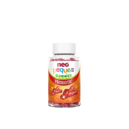NEO PEQUES GUMMIES PROBIOTIC 30 CARAMELOS MASTICABLES SABOR FRESA
