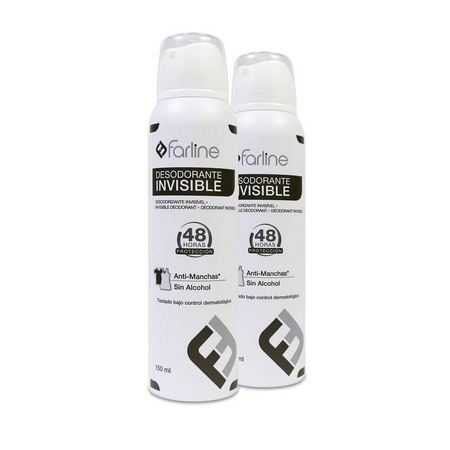 FARLINE DUPLO DESODORANTE SPRAY INVISIBLE 2X150 ML