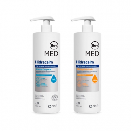 BE+ MED HIDRACALM PACK CREMA CORPORAL 1000 ML + OLEOGEL BAÑO 1000 ML