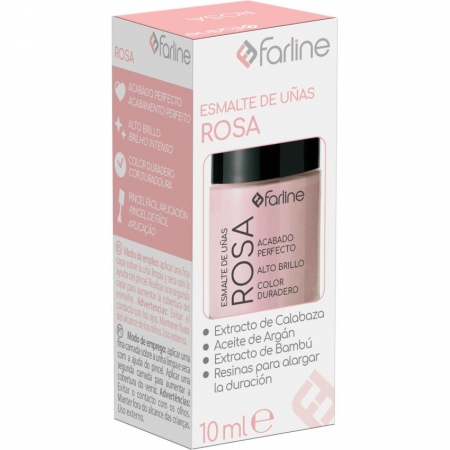 FARLINE ESMALTE UÑAS ROSA 10 ML
