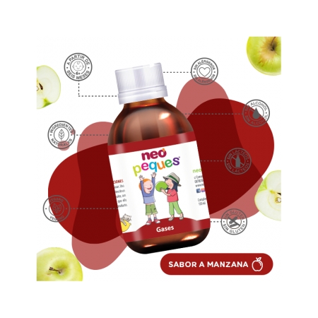 NEO PEQUES GASES 1 ENVASE 150 ML SABOR MANZANA