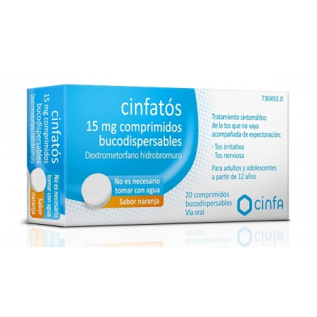 CINFATOS 15 MG 20 COMPRIMIDOS BUCODISPERSABLES (PVC-PVDC/AL)