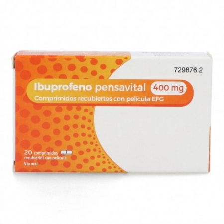 IBUPROFENO PENSAVITAL EFG 400 MG 20 COMPRIMIDOS RECUBIERTOS