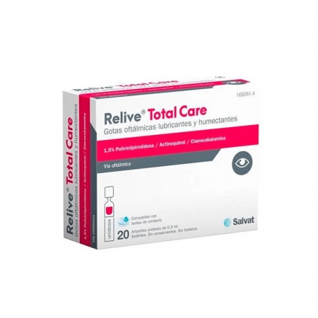 RELIVE TOTAL CARE GOTAS OFTALMICAS 20 VIALES ESTERILES X 0,4 ML