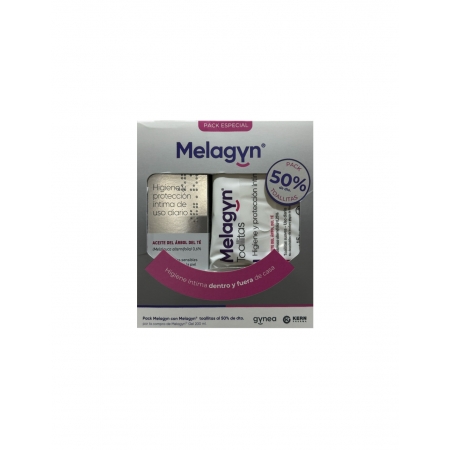 PACK MELAGYN GEL 200 ML +  FLOW-PACK 15 TOALLITAS