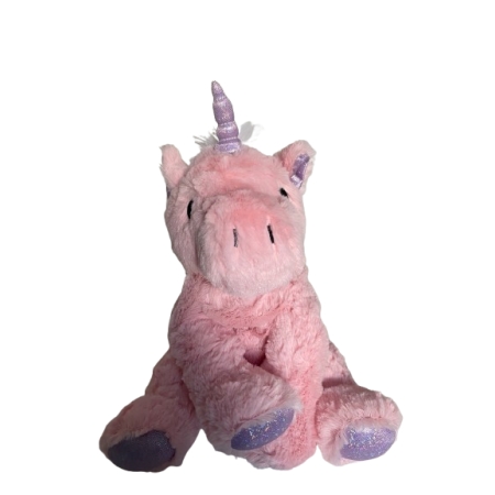 PELUCHO TÉRMICO UNICORNIO ROSA CON SEMILLAS
