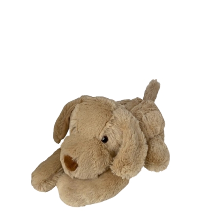 PELUCHO TÉRMICO PERRO BEIGE CON SEMILLAS