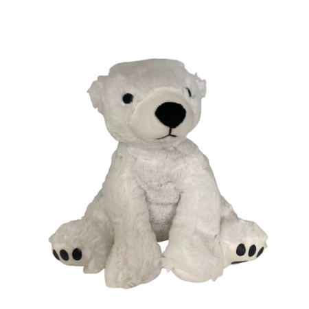 PELUCHO TÉRMICO OSO POLAR CON SEMILLAS