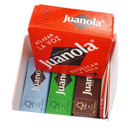 JUANOLA CAJITA X 4 - UNA DE CADA SABOR