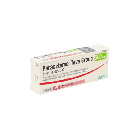PARACETAMOL TEVA GROUP 500 MG 20 COMPRIMIDOS