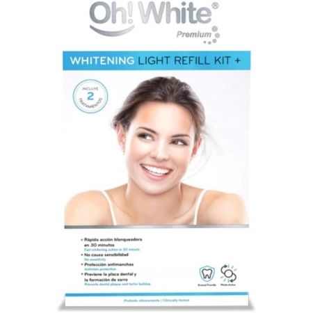 OH! WHITE PREMIUM WHITENING LIGHT REFILL + BLANQUEAMIENTO DENTAL INTENSIVO KIT 5 DIAS