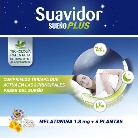 SUAVIDOR SUEÑO PLUS 30 COMP TRICAPA SEGUNDA UNIDAD 50%