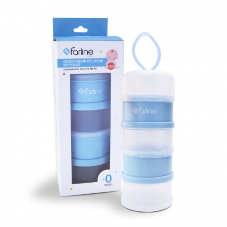 FARLINE BEBE DOSIFICADOR LECHE 4 DEPOSITOS
