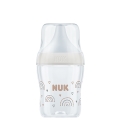 NUK PERFECT MATCH BIBERON CRISTAL PP TETINA DE SILICONA FLUJO S 120 ML ARCOIRIS