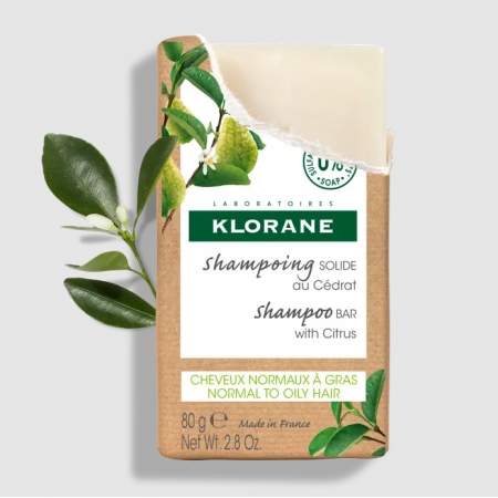 KLORANE CHAMPU SOLIDO A LA CIDRA PASTILLA 80 G