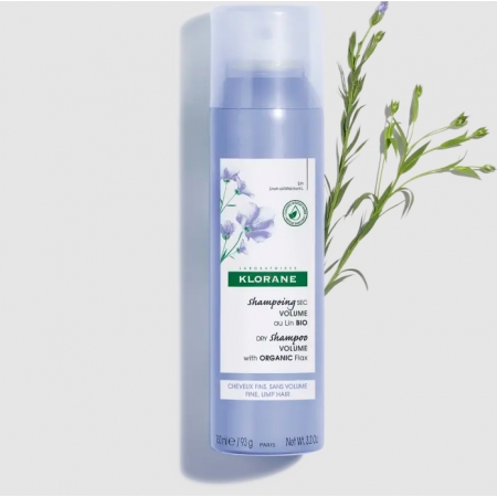 KLORANE CHAMPU SECO VOLUMEN AL LINO BIO 150 ML