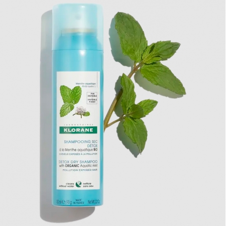 KLORANE CHAMPU SECO DETOX A LA MENTA ACUATICA 150 ML